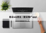 星云seo优化（星云推广app）