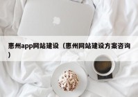惠州app网站建设（惠州网站建设方案咨询）