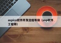 aspice软件开发流程等级（asp软件工程师）